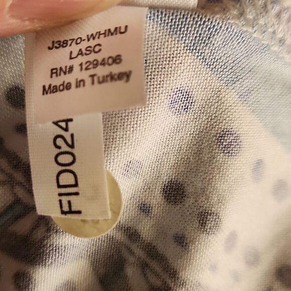 Lascana for Venus blue white spaghetti strap beachy dress NWT women's size 12 - Picture 8 of 8